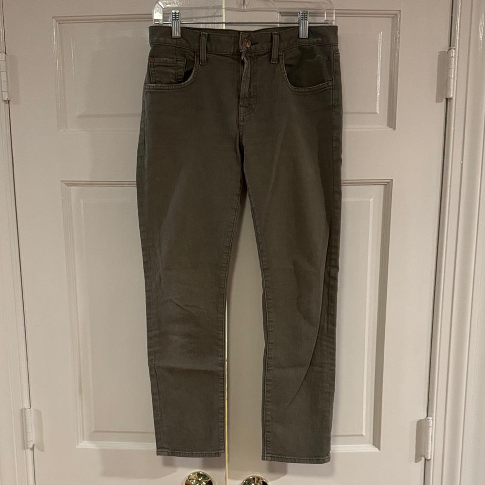 7 For All Mankind women's Olive Slim Jeans
